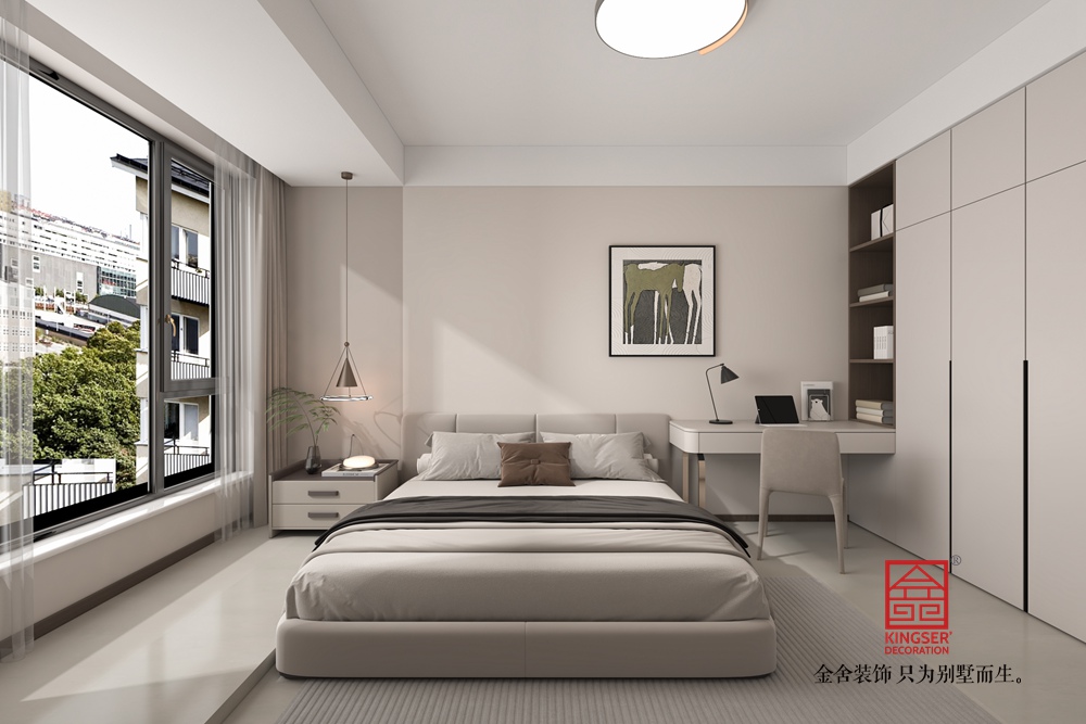 維多利亞158平米極簡風格裝修-臥室