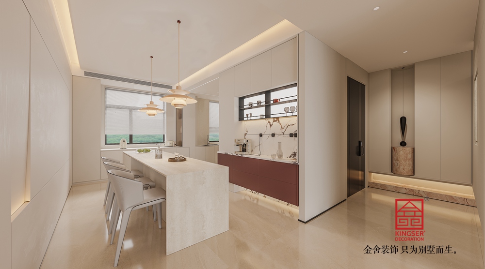 沙河自建別墅現代簡約風格裝修-衣帽間