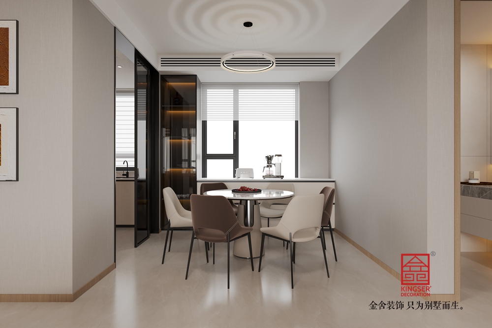 錦江府153平米現代簡約風格裝修-餐廳