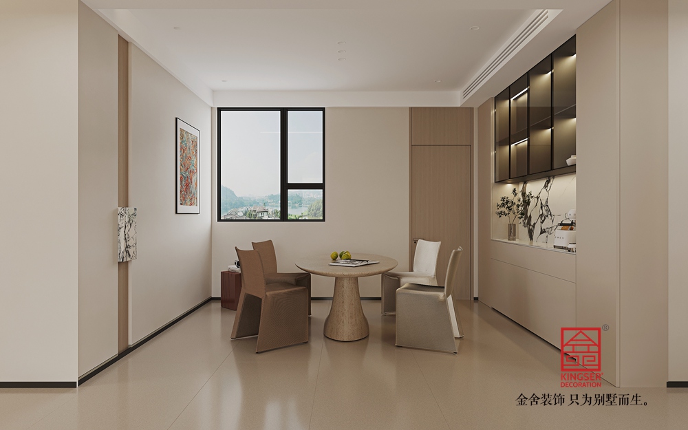 維多利亞五期211平米原木風格裝修-餐廳